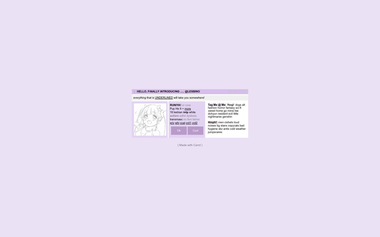 Carrd profile picture for @alienate